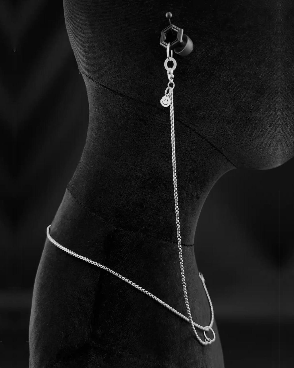 BEAT KEEPER | Handmade Stainless Steel Party Plugs Chain | Rave Jewellery