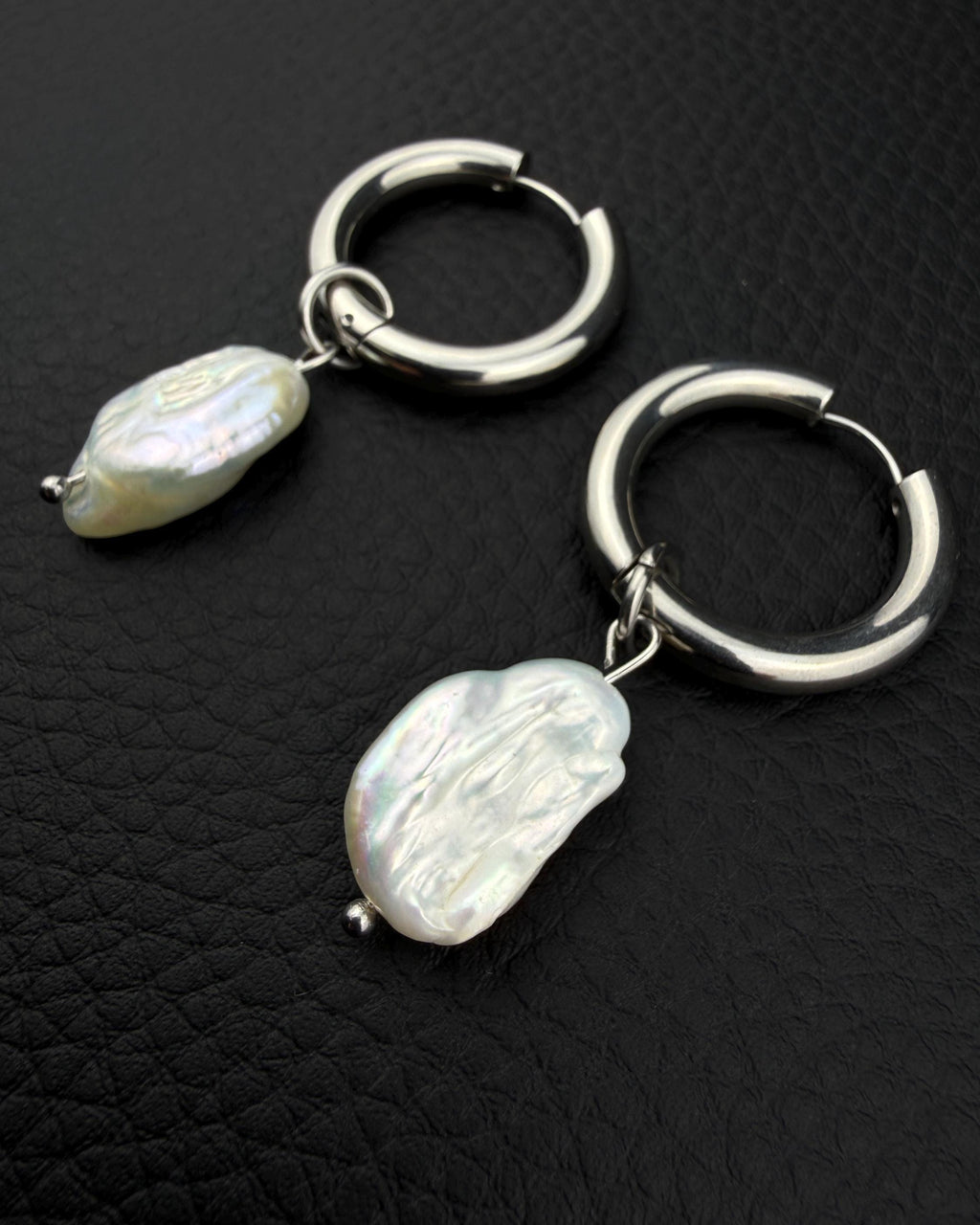 PEARLCORE | Handmade Stainless Steel Earring | Industrial Rave Jewellery