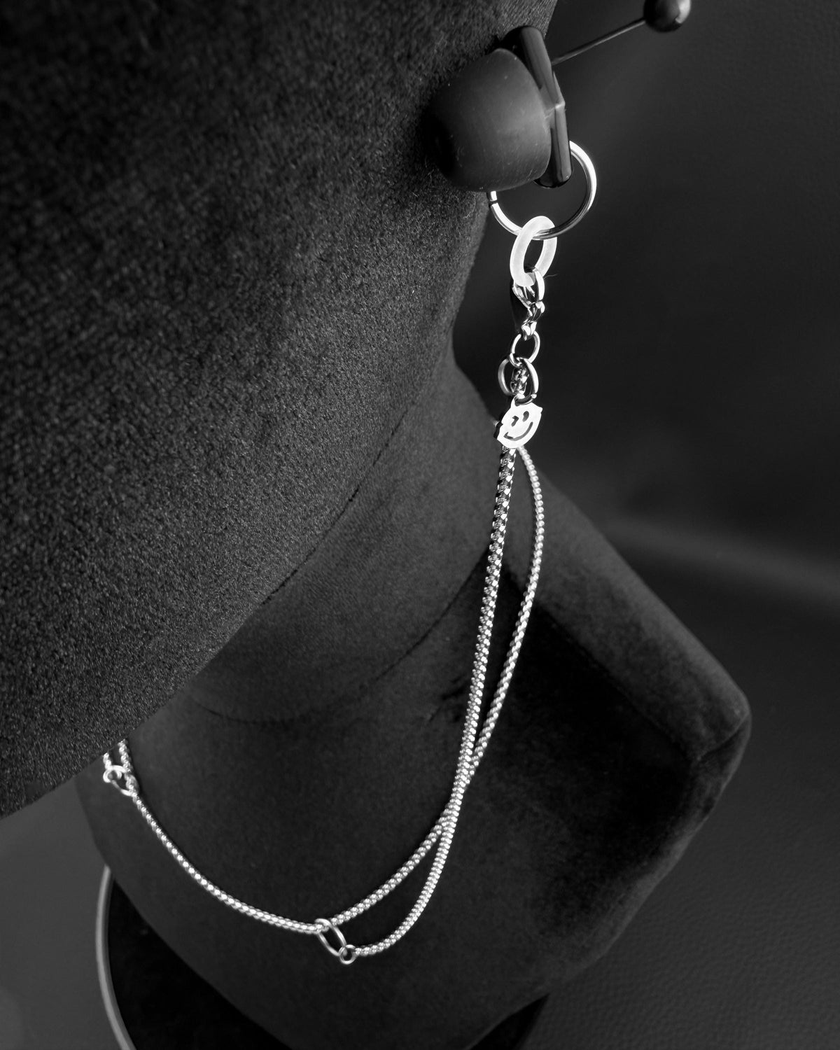 BEAT KEEPER | Handmade Stainless Steel Party Plugs Chain | Rave Jewellery