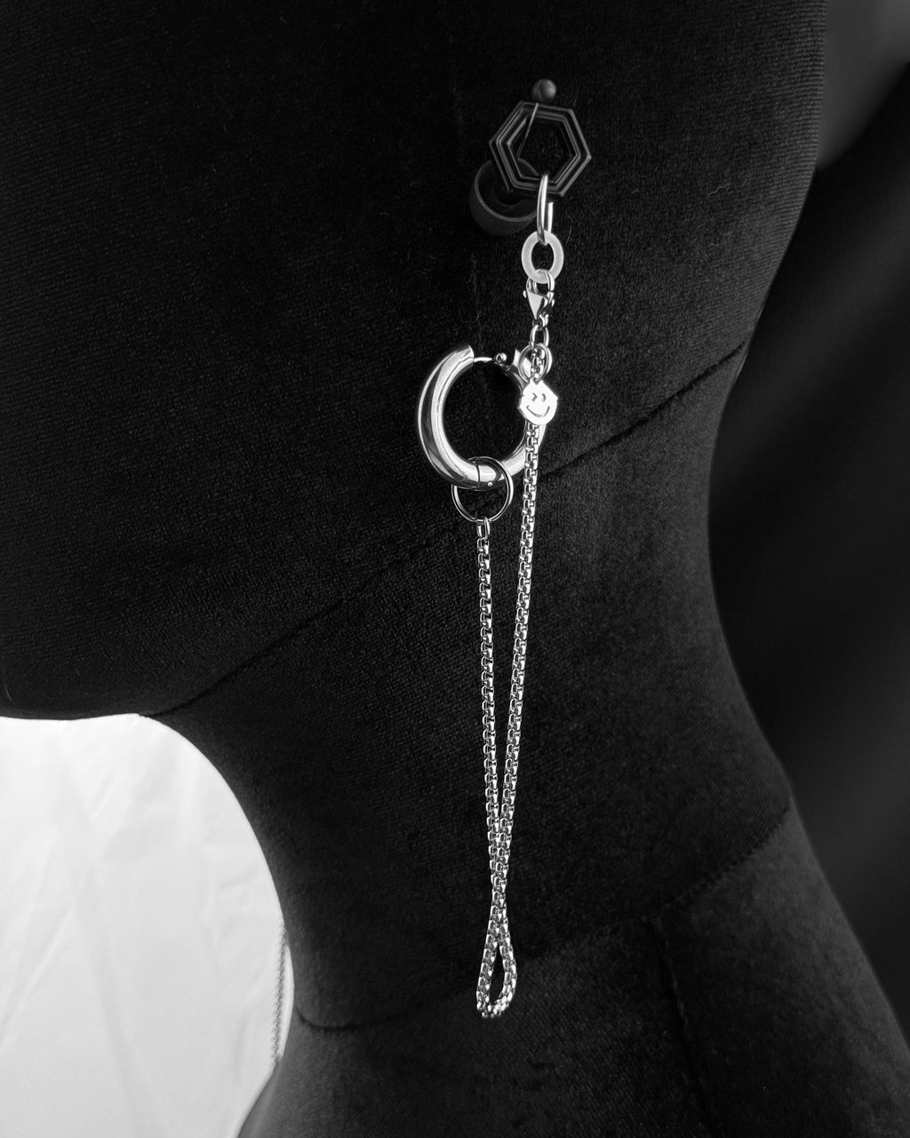 BEAT KEEPER | Handmade Stainless Steel Party Plugs Chain | Rave Jewellery