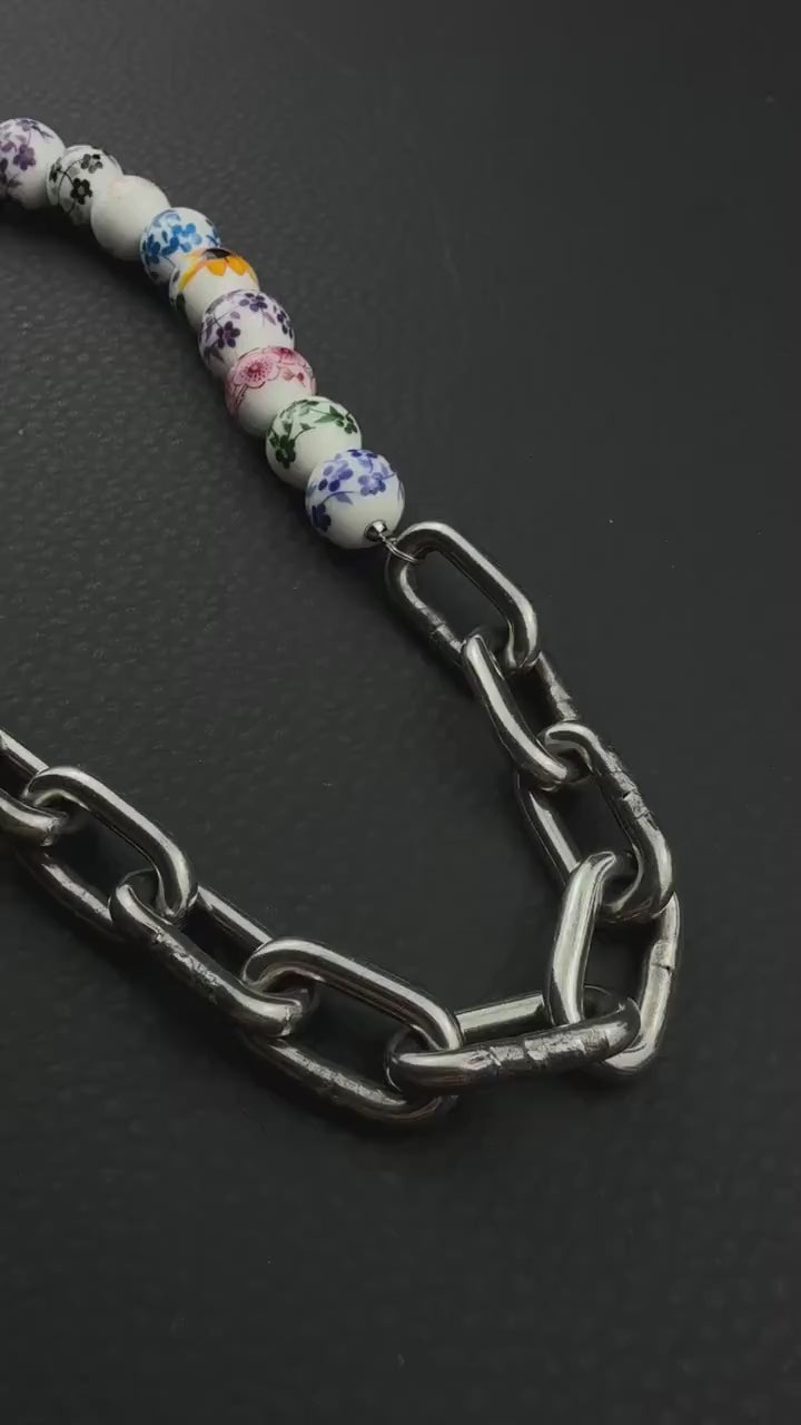 UNIQUE | Handmade Stainless Steel Necklace | Industrial Rave Jewellery