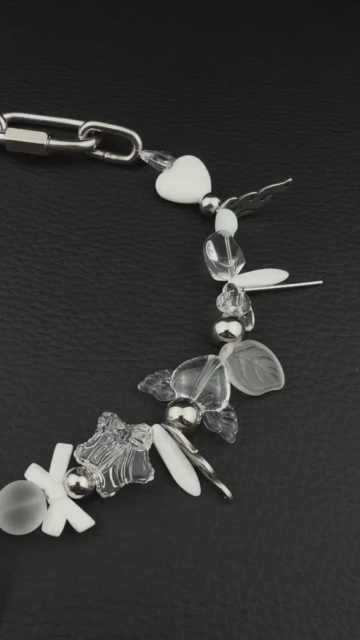 KAWAII | Handmade Stainless Steel Necklace | Industrial Rave Jewellery