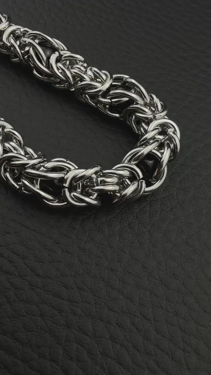 CHAINMAILLE II | Handmade Stainless Steel Necklace | Industrial Rave Jewellery