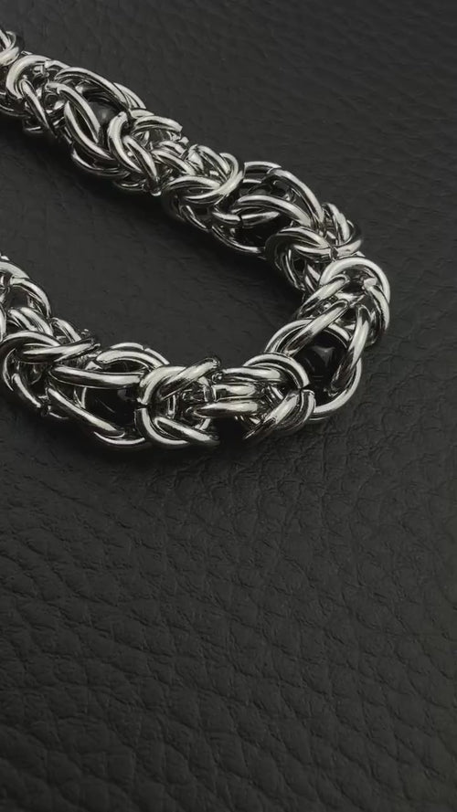 CHAINMAILLE II | Handmade Stainless Steel Necklace | Industrial Rave Jewellery
