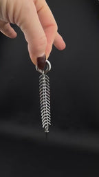 FISHBONE | Stainless Steel Earring | Industrial Rave Jewellery
